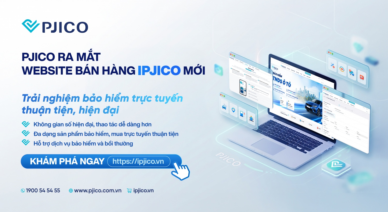 PJICO ra mắt website bán hàng iPJICO mới - Trải nghiệm bảo hiểm trực tuyến thuận tiện, hiện đại