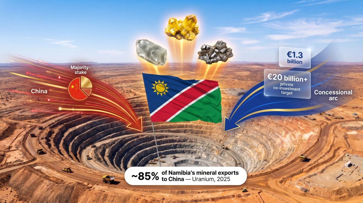 Namibia - Tâm điểm cuộc đua khoáng sản chiến lược giữa Trung Quốc và EU