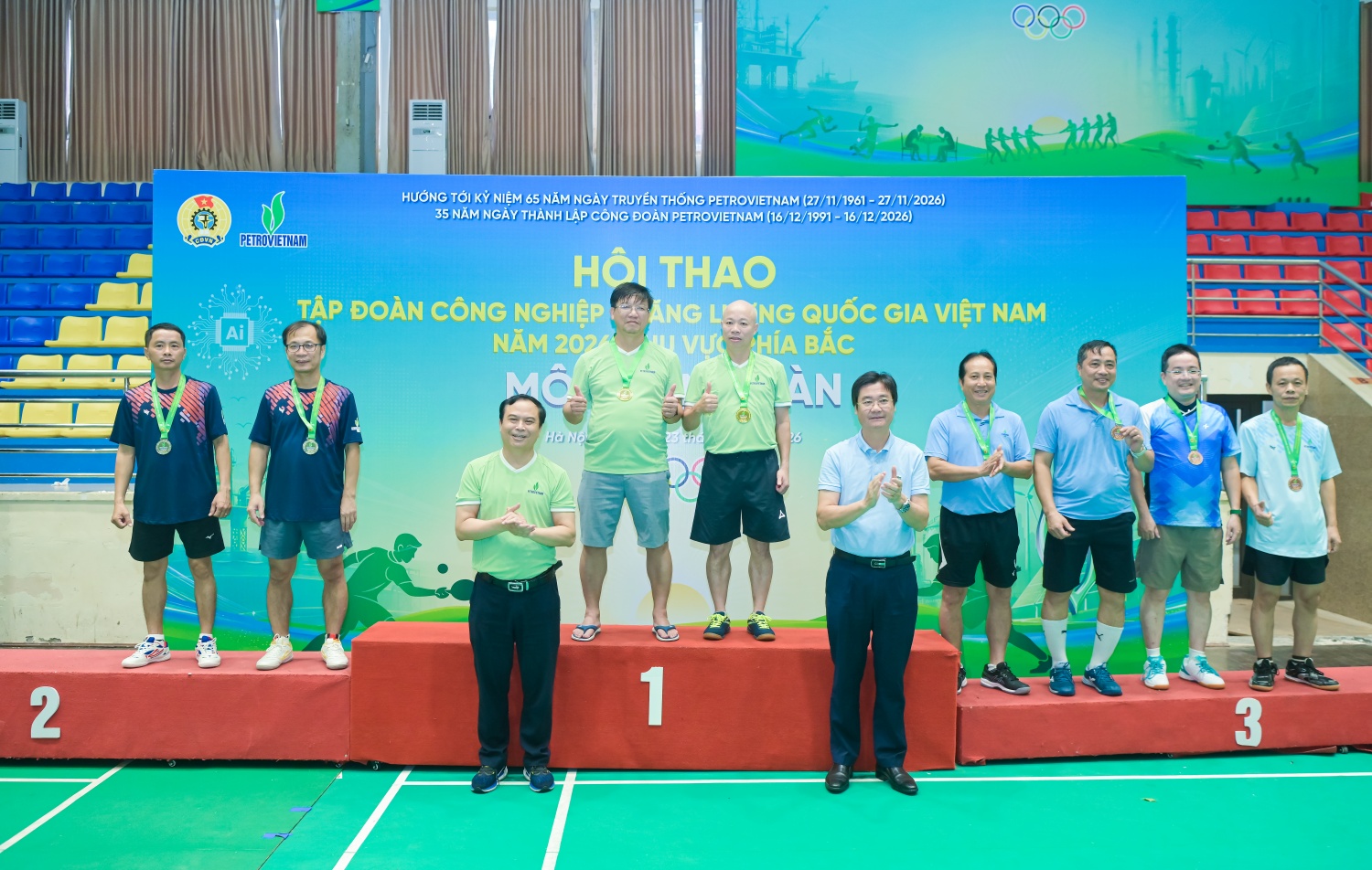 Dấu ấn Bộ máy QL&ĐH PETROVIETNAM tại Hội thao khu vực phía Bắc
