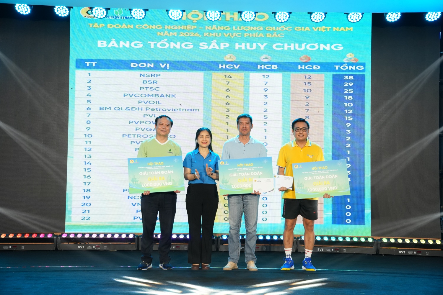 Dấu ấn Bộ máy QL&ĐH PETROVIETNAM tại Hội thao khu vực phía Bắc
