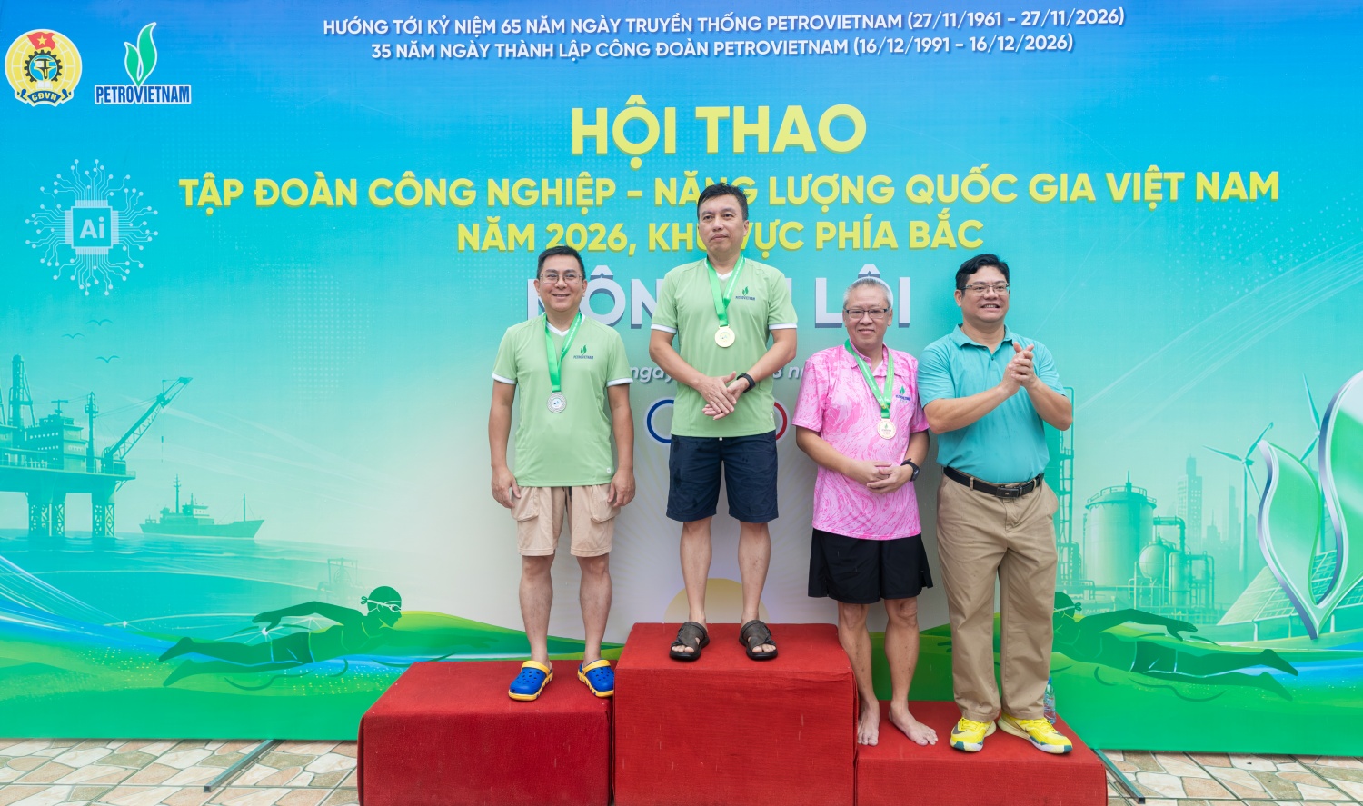 Dấu ấn Bộ máy QL&ĐH PETROVIETNAM tại Hội thao khu vực phía Bắc