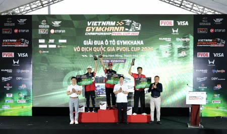 Giải đua Ô tô Gymkhana Vô địch Quốc gia PVOIL Cup 2026 đã tìm ra nhà vô địch mới