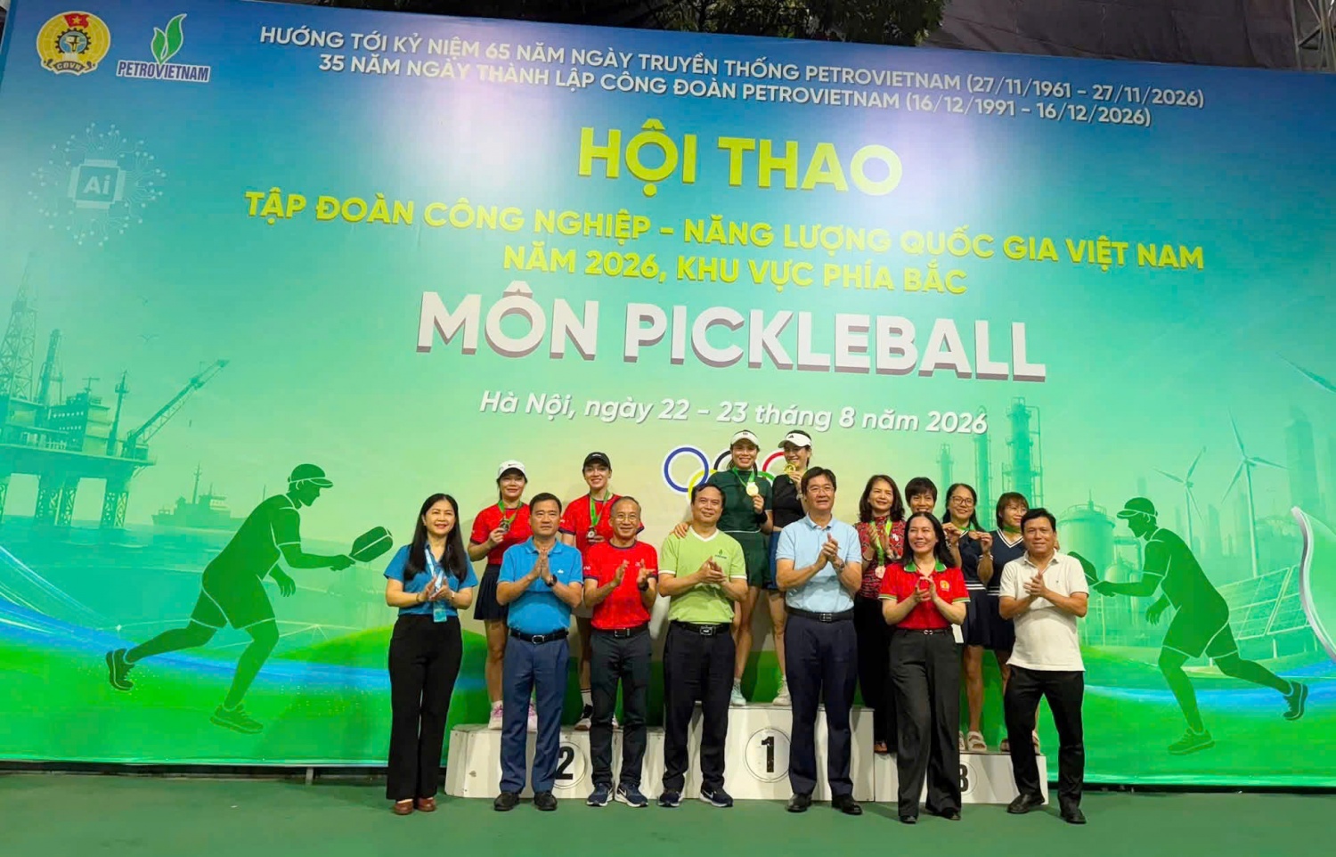 Dấu ấn Bộ máy QL&ĐH PETROVIETNAM tại Hội thao khu vực phía Bắc