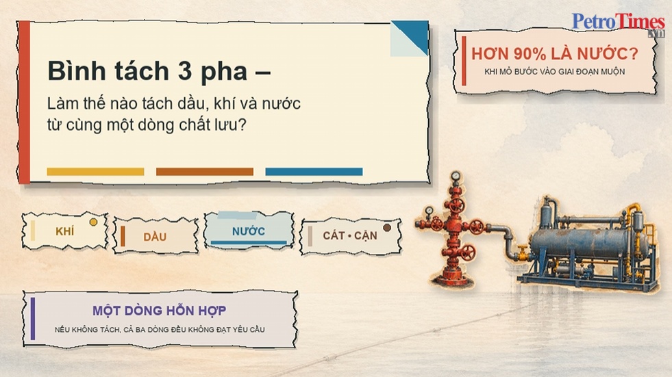 [VIDEO] Bình tách 3 pha - Làm thế nào tách dầu, khí và nước từ cùng một dòng chất lưu?