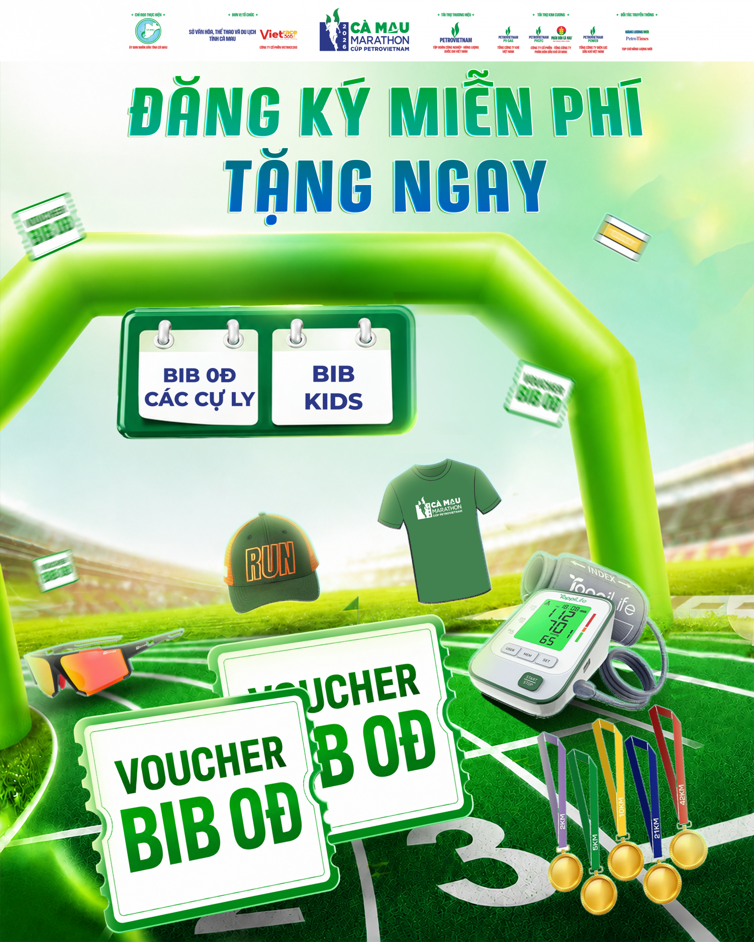 Từ BIB 0 đồng đến voucher 30%: Runner có gì để “săn” trong 7 ngày Rèn chân về Đất Mũi? 7 ngày