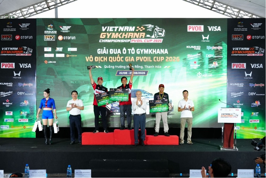 Giải đua Ô tô Gymkhana Vô địch Quốc gia PVOIL Cup 2026 kết thúc thành công Giải đua Ô tô Gymkhana Vô địch Quốc gia PVOIL Cup 2026 kết thúc thành công