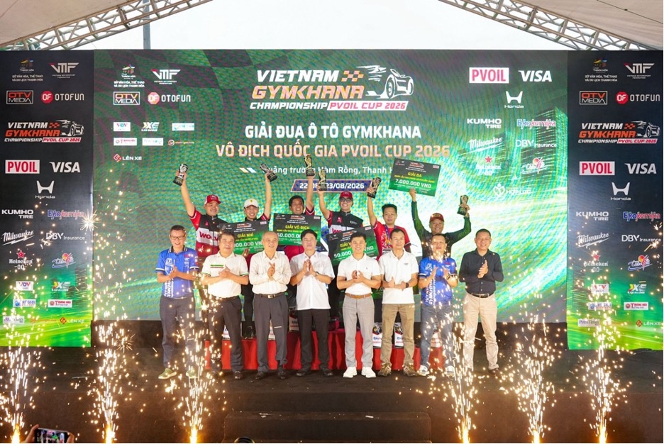 Giải đua Ô tô Gymkhana Vô địch Quốc gia PVOIL Cup 2026 kết thúc thành công Giải đua Ô tô Gymkhana Vô địch Quốc gia PVOIL Cup 2026 kết thúc thành công