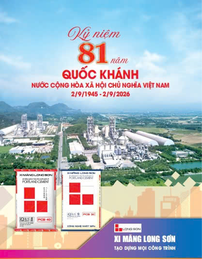 Công ty xi măng Long Sơn chúc mừng Quốc Khánh ngày 2/9