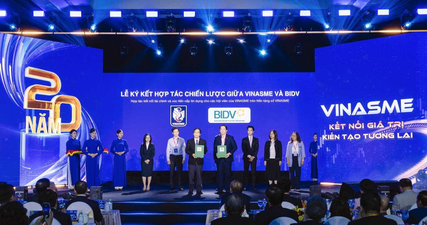 BIDV và Vinasme hợp tác kết nối tài chính số BIDV và Vinasme hợp tác kết nối tài chính số