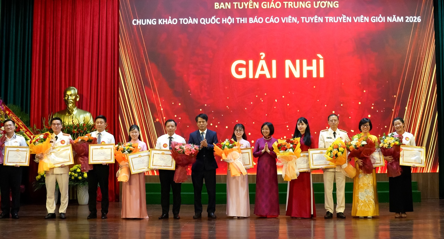 Cán bộ PETROVIETNAM giành giải Nhì Hội thi Báo cáo viên, tuyên truyền viên giỏi toàn quốc năm 2026 Cán bộ PETROVIETNAM giành giải Nhì Hội thi Báo cáo viên, tuyên truyền viên giỏi toàn quốc năm 2026