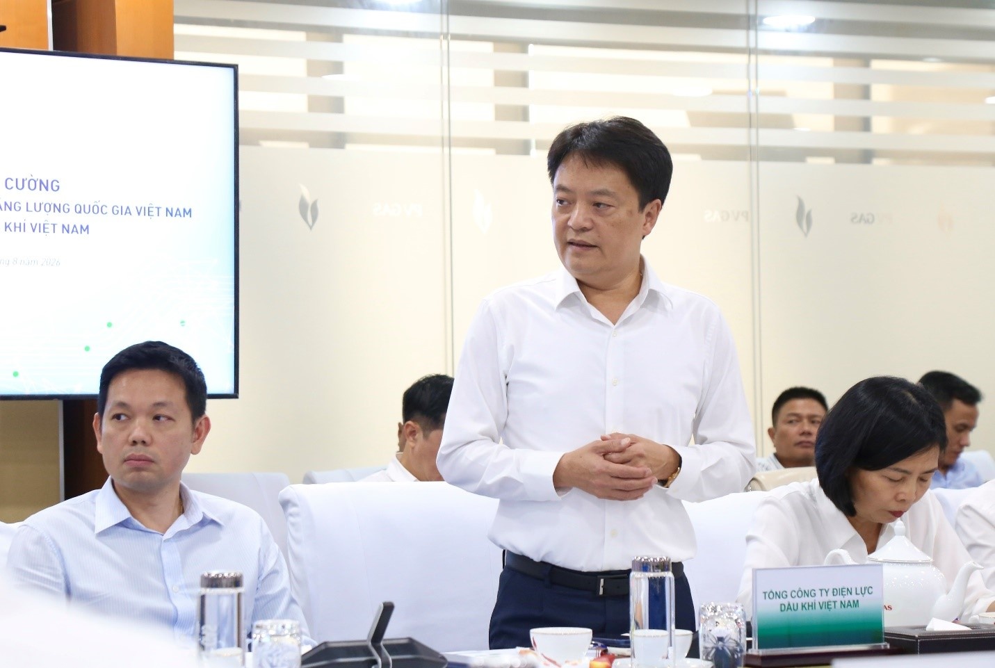 Ông Hoàng Văn Quang - Chủ tịch HĐQT PV Power phát biểu