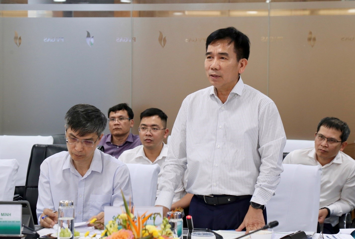 Phó Tổng Giám đốc PETROVIETNAM Lê Xuân Huyên phát biểu