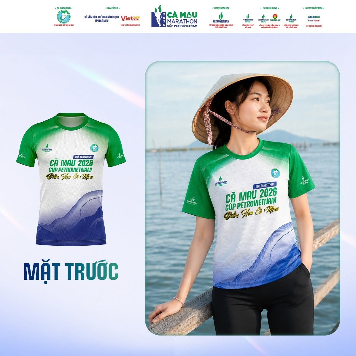 Cà Mau Marathon 2026 - Cúp PETROVIETNAM công bố áo đấu cùng nhiều ưu đãi hấp dẫn Cà Mau Marathon 2026 - Cúp PETROVIETNAM công bố áo đấu cùng nhiều ưu đãi hấp dẫn