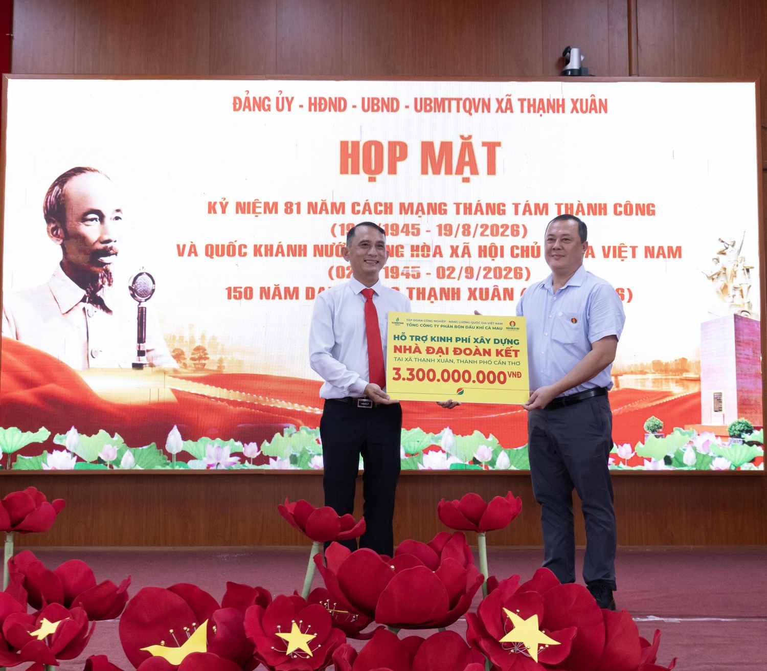 Phân bón Cà Mau trao tặng 55 mái ấm tại Cần Thơ