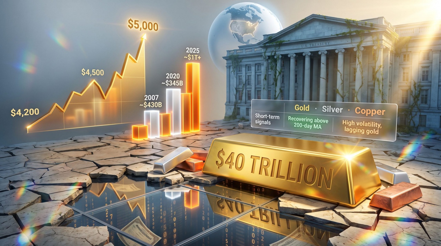 Vàng và khủng hoảng nợ Mỹ: Những tín hiệu quan trọng trong năm 2026