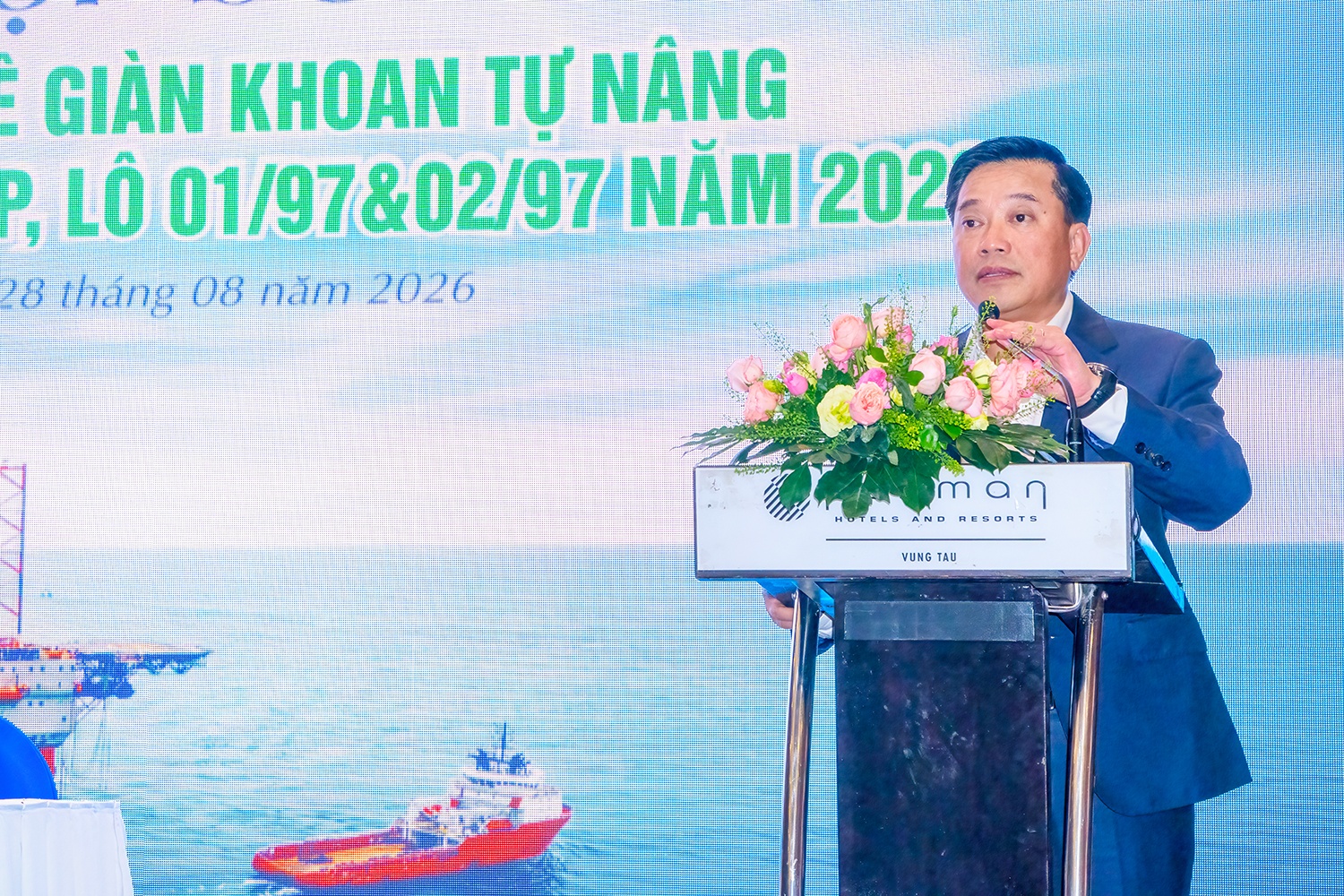 Ông Vũ Việt Hưng – Giám đốc Chi nhánh PVEP-HCM kỳ vọng chương trình khoan sớm sẽ về đích đúng kế hoạch
