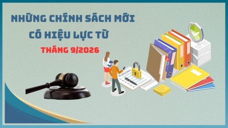 Những chính sách kinh tế có hiệu lực từ tháng 9/2026