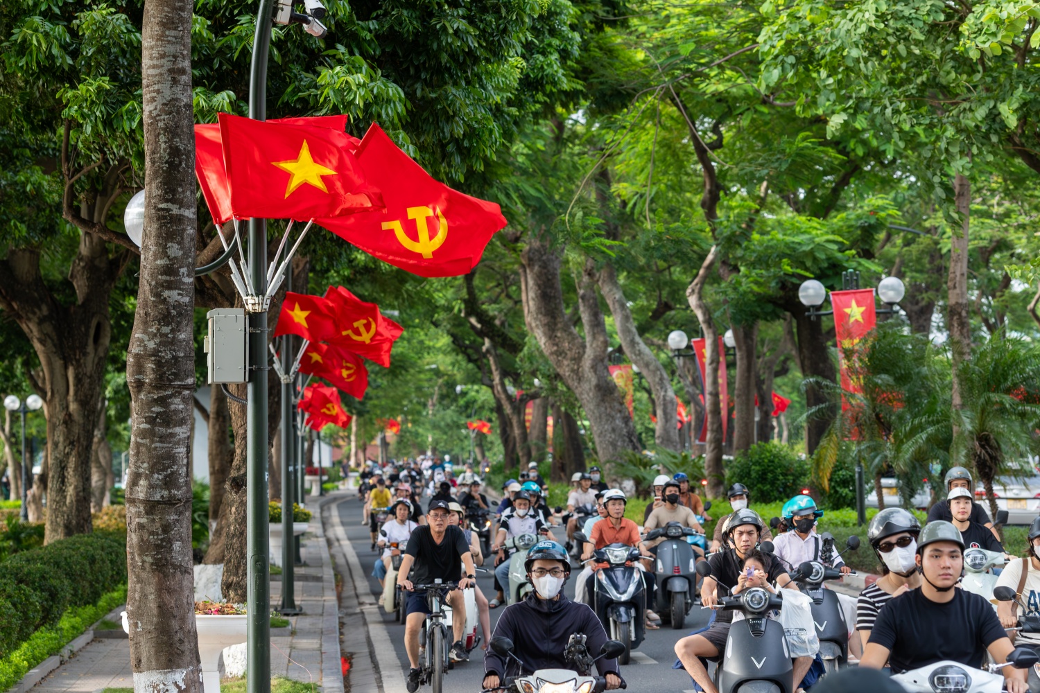 Hà Nội rực rỡ cờ hoa ngày Quốc khánh Hà Nội rực rỡ cờ hoa chào mừng ngày Quốc khánh 2/9