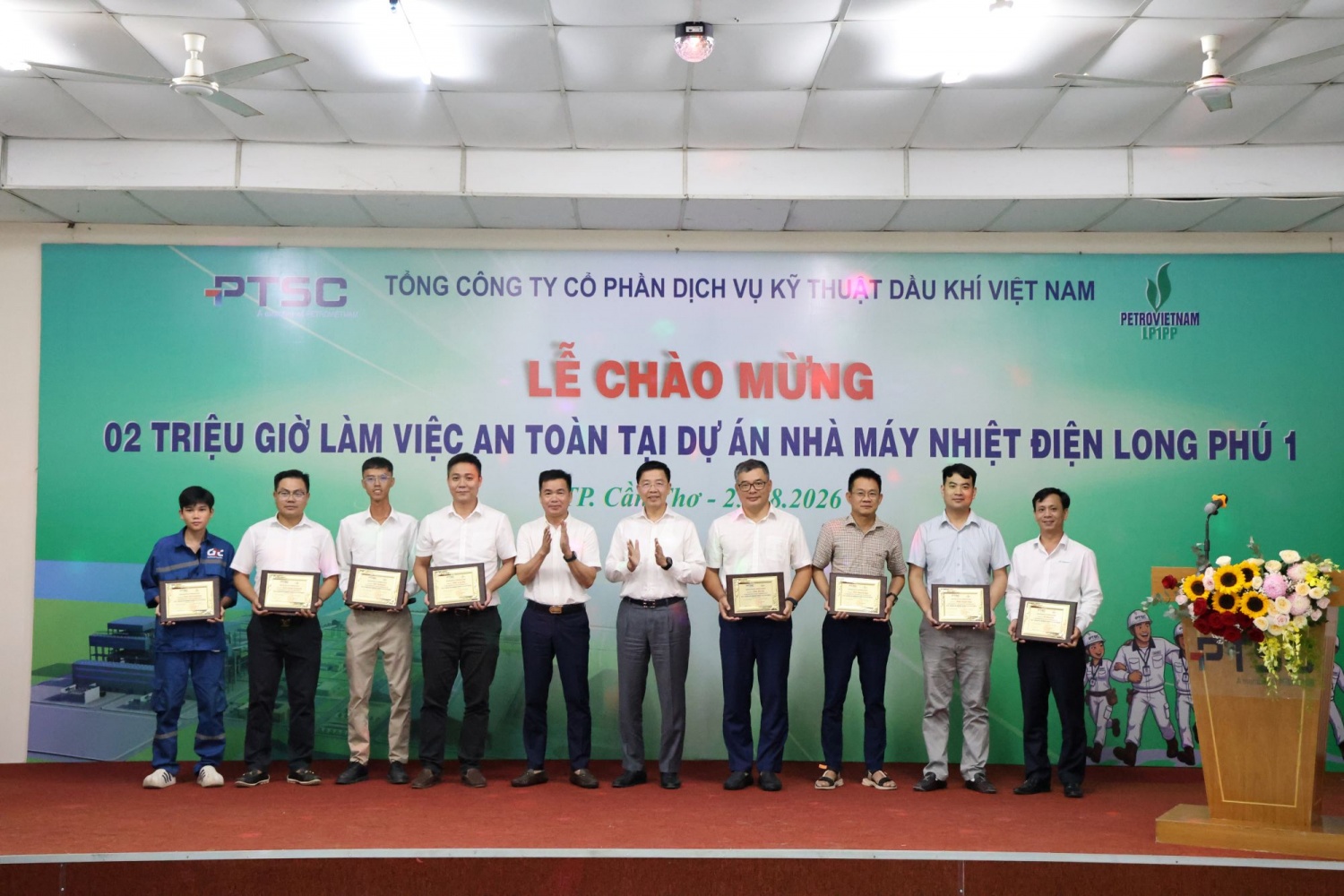 PTSC đạt mốc 2 triệu giờ làm việc an toàn tại Dự án Long Phú 1