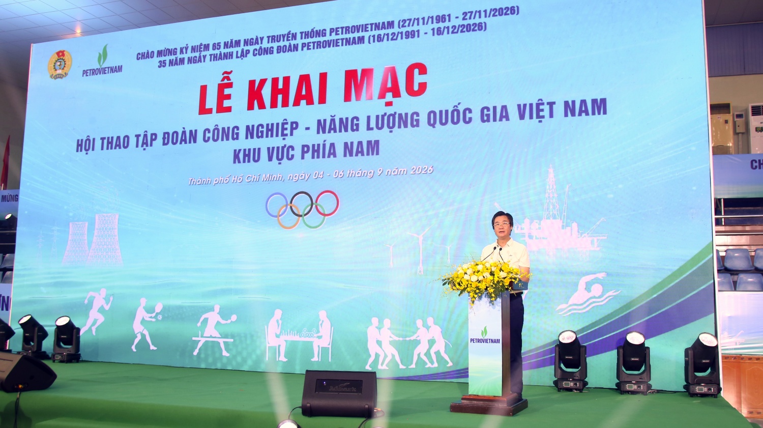 Sôi động Lễ khai mạc Hội thao Petrovietnam năm 2026 khu vực phía Nam Sôi động Lễ khai mạc Hội thao Petrovietnam năm 2026 khu vực phía Nam