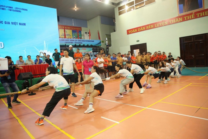 Bùng nổ cảm xúc với môn kéo co tại Hội thao PETROVIETNAM 2026 khu vực phía Nam