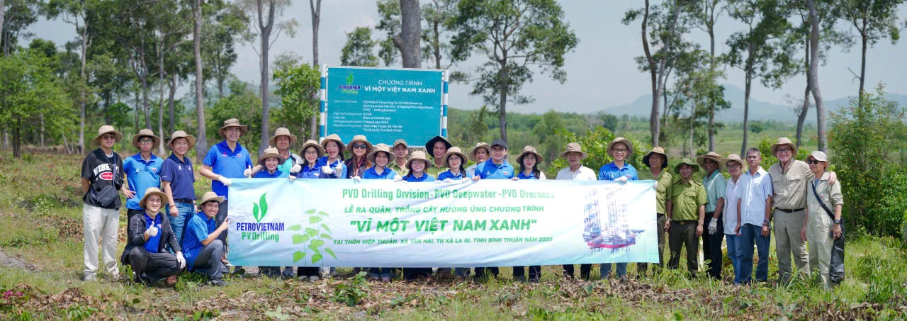PV Drilling hưởng ứng tích cực chương trình “Vì một Việt Nam xanh” PV Drilling hưởng ứng tích cực chương trình “Vì một Việt Nam xanh”