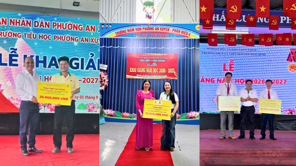 Công đoàn PVCFC đồng hành cùng học sinh Cà Mau trong năm học mới
