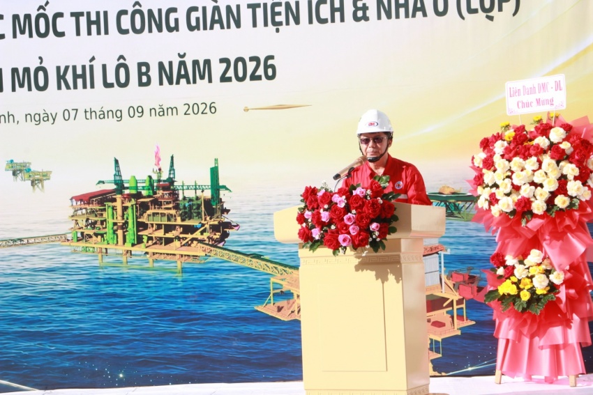 XNXL Vietsovpetro phát động thi đua cao điểm hoàn thành Giàn tiện ích và nhà ở Dự án Lô B