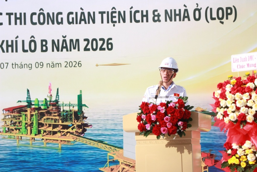 XNXL Vietsovpetro phát động thi đua cao điểm hoàn thành Giàn tiện ích và nhà ở Dự án Lô B