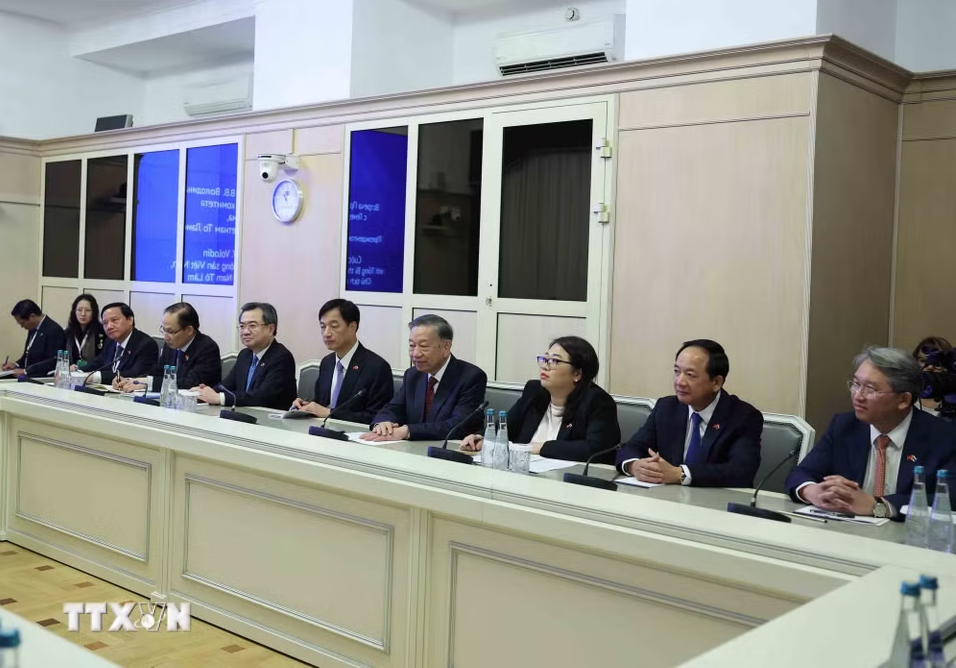 Tổng Bí thư, Chủ tịch nước Tô Lâm hội kiến Chủ tịch Duma Quốc gia Nga