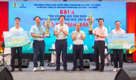 PV GAS xuất sắc đạt giải Nhì toàn đoàn tại Hội thao PETROVIETNAM 2026