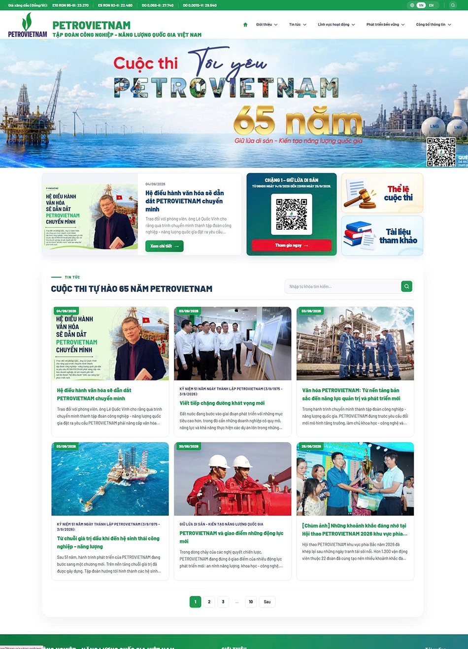 Cuộc thi “Tôi yêu Petrovietnam”: 65 năm không chỉ để nhớ, mà để hiểu và viết tiếp Cuộc thi “Tôi yêu PETROVIETNAM”: 65 năm không chỉ để nhớ, mà để hiểu và viết tiếp