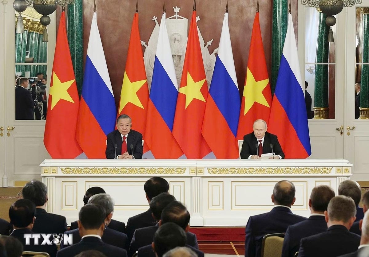 Tuyên bố chung về việc củng cố hơn nữa Quan hệ Đối tác Chiến lược toàn diện Việt Nam-Nga trong giai đoạn mới