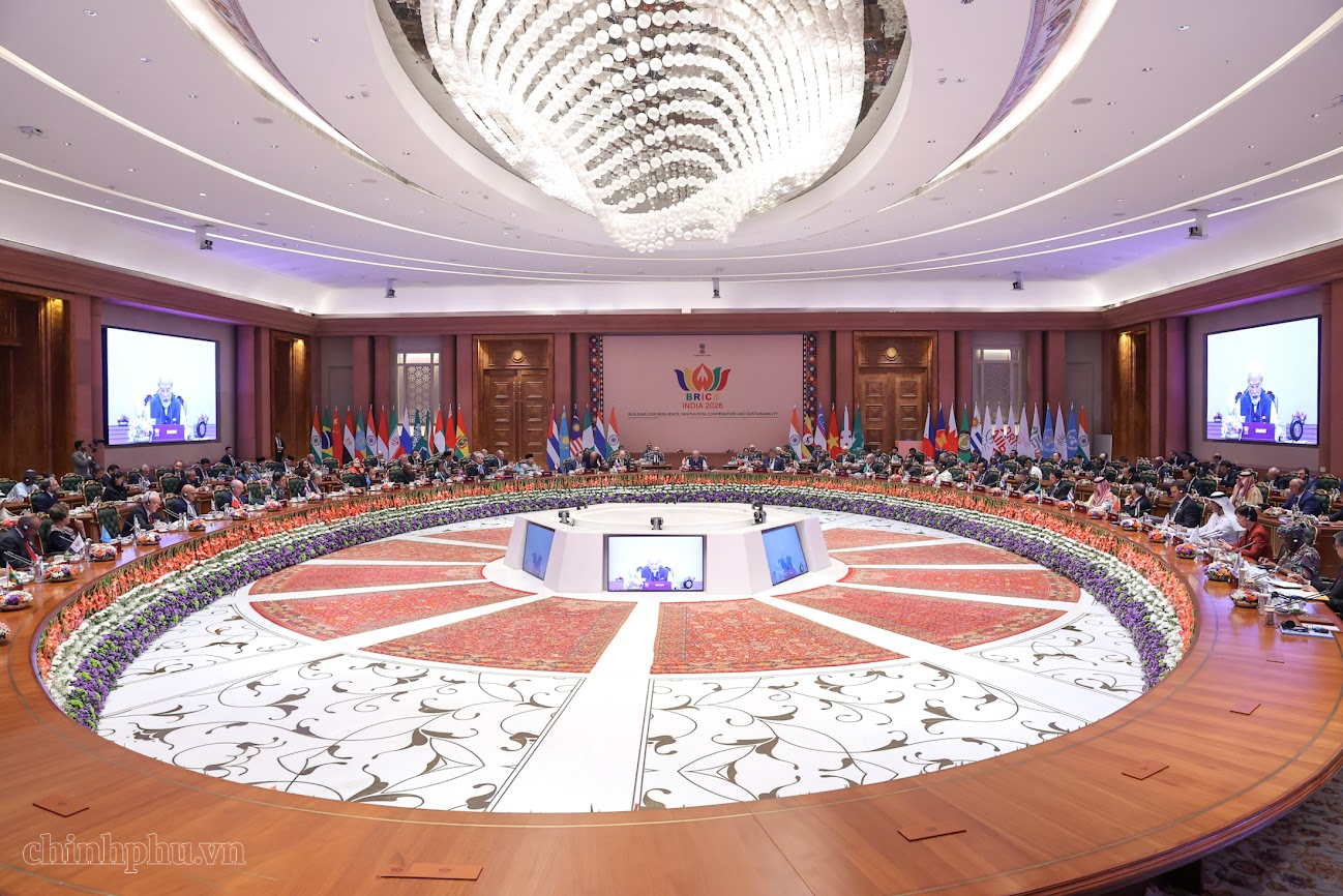 Thủ tướng Lê Minh Hưng dự Phiên thảo luận Hội nghị thượng đỉnh BRICS lần thứ 18 Thủ tướng Lê Minh Hưng dự Phiên thảo luận Hội nghị thượng đỉnh BRICS lần thứ 18