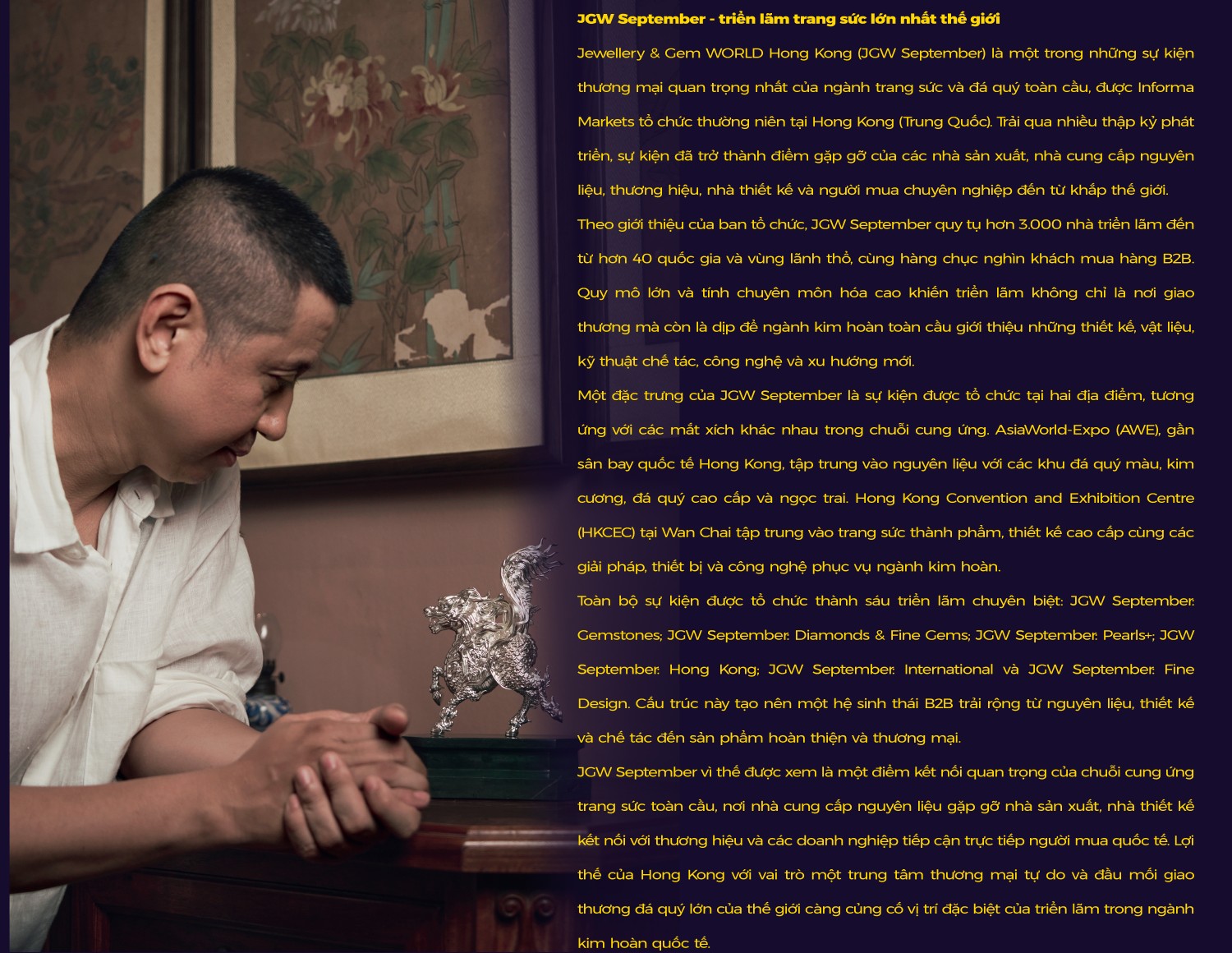 Phú Quý mang câu chuyện văn hóa Việt đến Jewellery & Gem WORLD Hong Kong