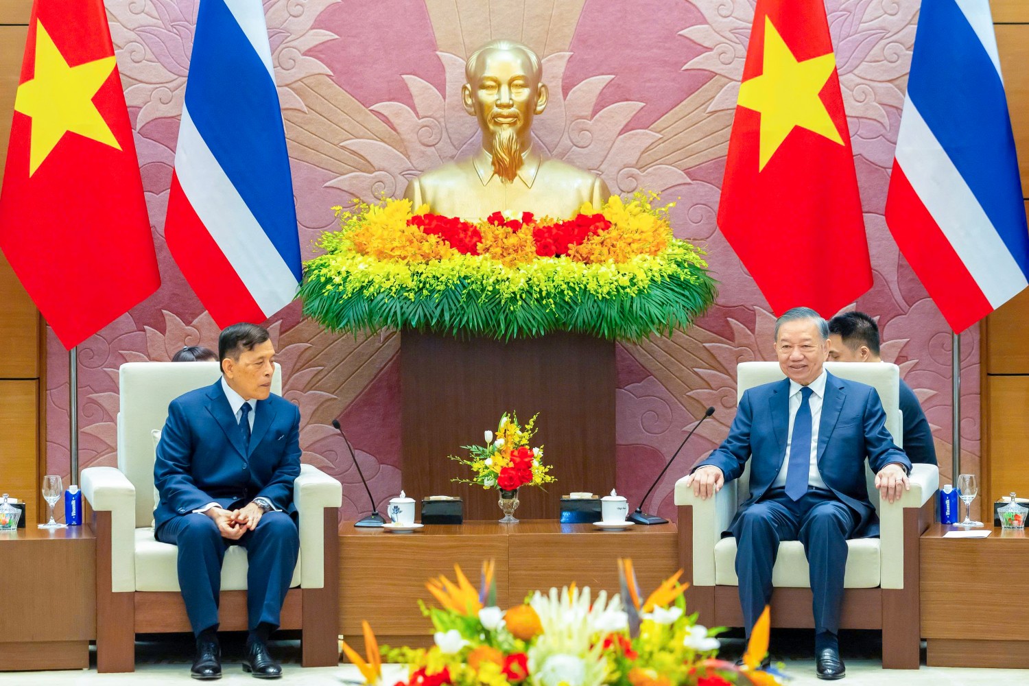 Tổng Bí thư, Chủ tịch nước Tô Lâm hội đàm với Nhà vua Thái Lan