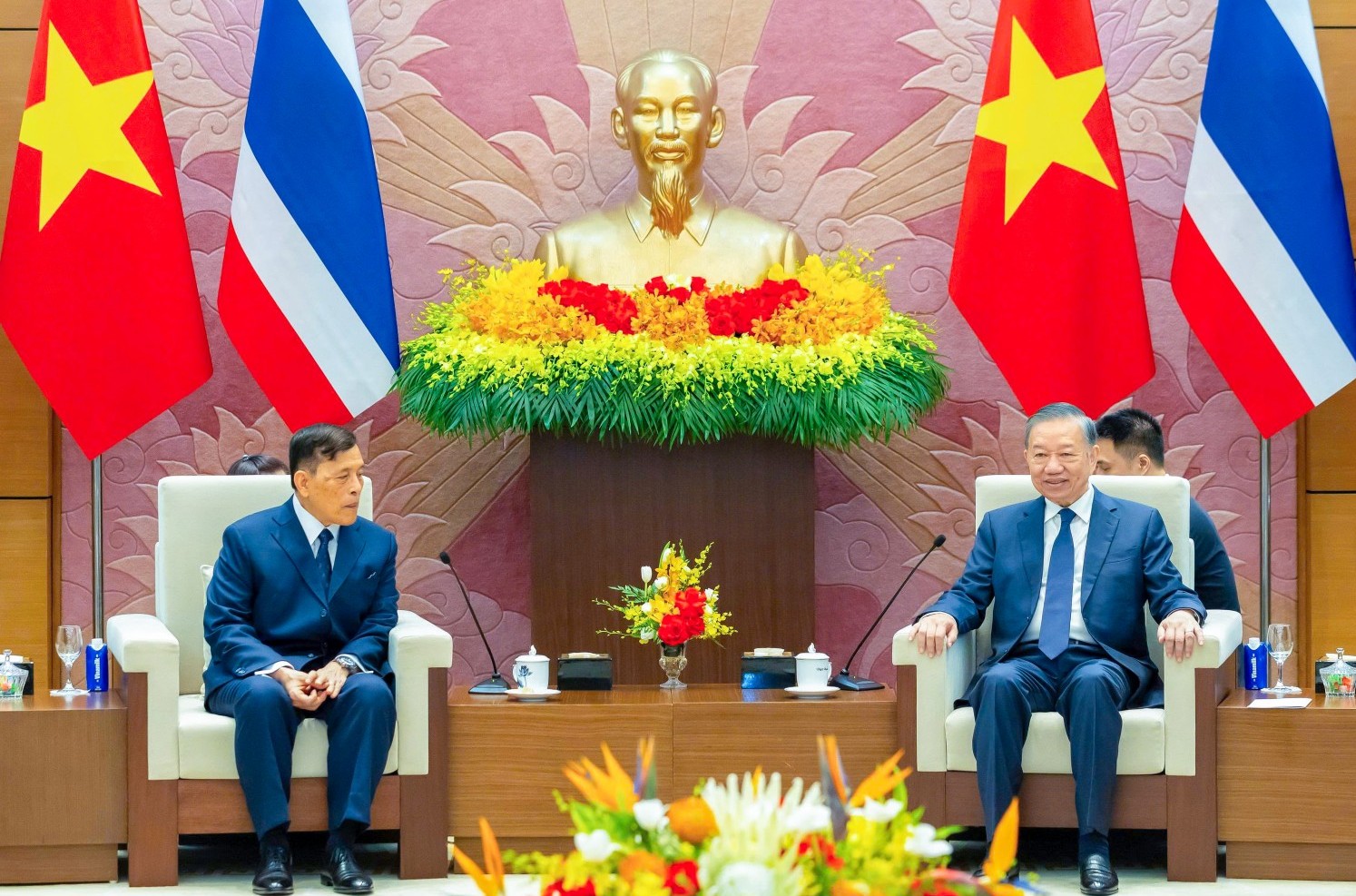 Tổng Bí thư, Chủ tịch nước Tô Lâm hội đàm với Nhà vua Thái Lan