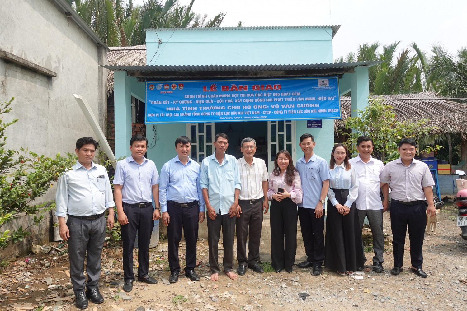 PV Power NT trao tặng, bàn giao nhà tình thương cho 3 gia đình khó khăn tại xã Đại Phước - Đồng Nai