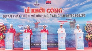 Khởi công Dự án phát triển mỏ Kình Ngư Vàng, Lô 01/10&02/10