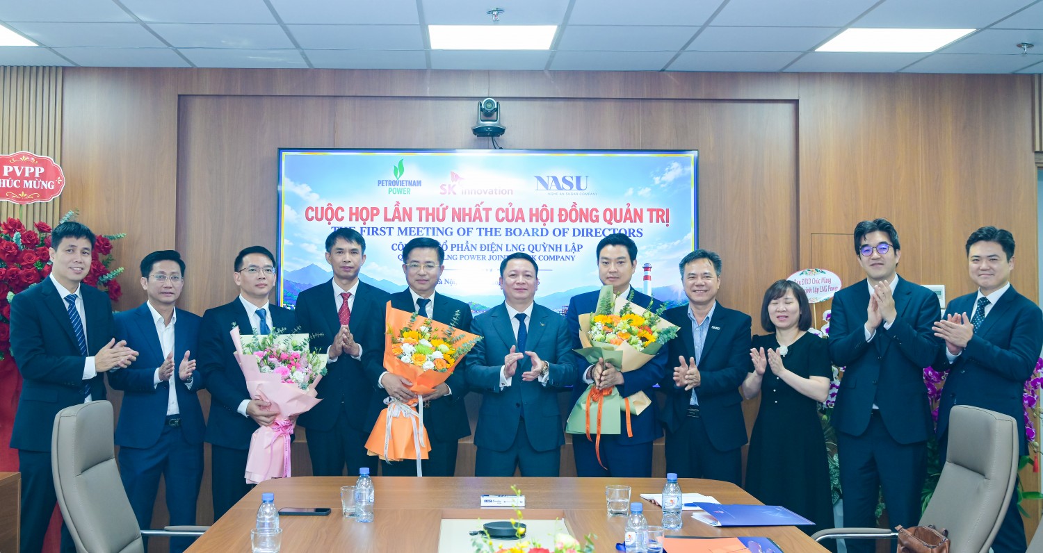 HĐQT Công ty Cổ phần Điện LNG Quỳnh Lập chúc mừng các nhân sự được kiện toàn vào bộ máy quản trị, điều hành Công ty. HĐQT Công ty Cổ phần Điện LNG Quỳnh Lập chúc mừng các nhân sự được kiện toàn vào bộ máy quản trị, điều hành Công ty.