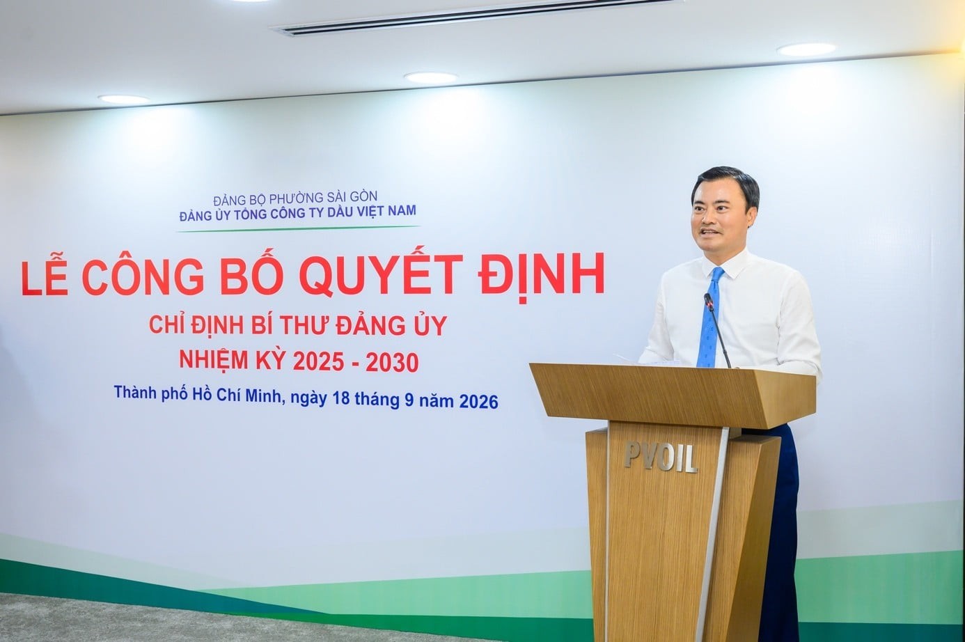 Đồng chí Dương Mạnh Sơn giữ chức Bí thư Đảng ủy PVOIL
