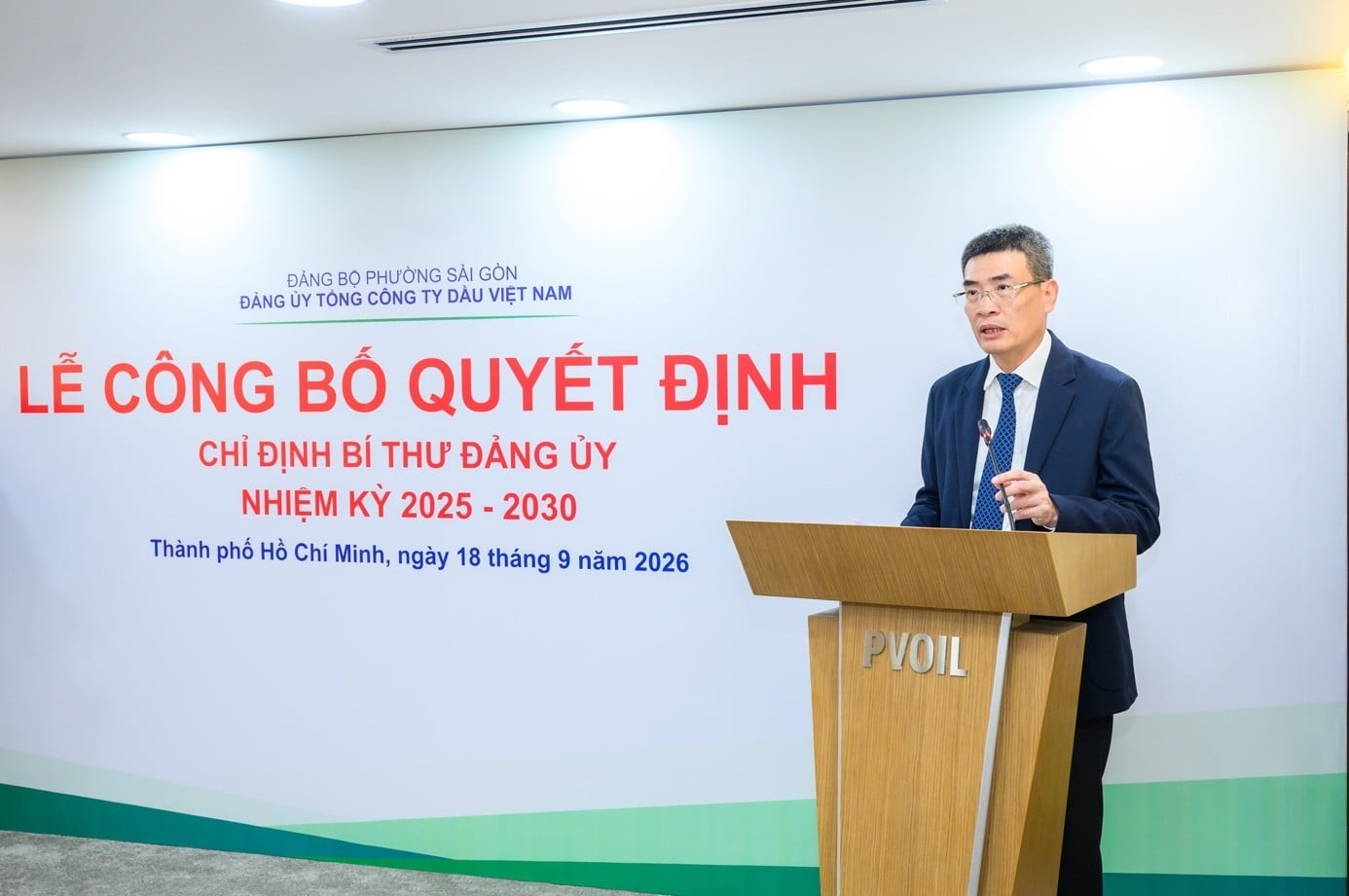 Đồng chí Dương Mạnh Sơn giữ chức Bí thư Đảng ủy PVOIL