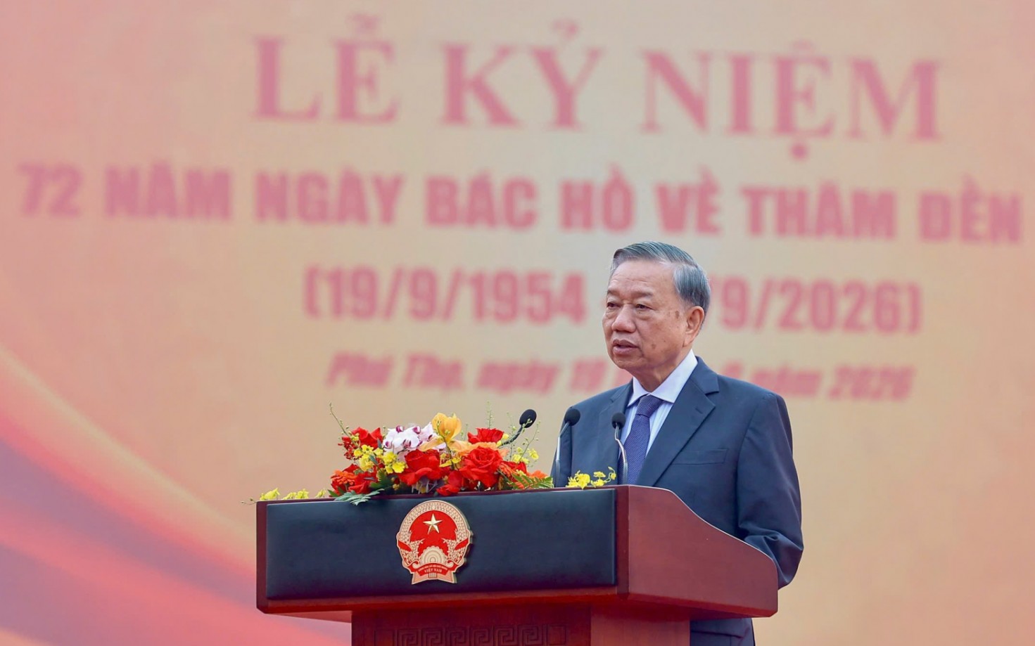 Phát biểu của Tổng Bí thư, Chủ tịch nước Tô Lâm tại Lễ kỷ niệm 72 năm Ngày Bác Hồ về thăm Đền Hùng