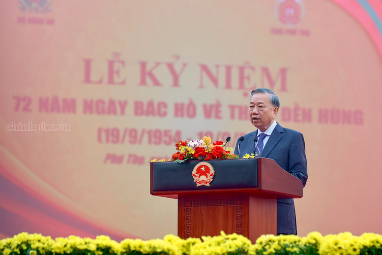 Phát biểu của Tổng Bí thư, Chủ tịch nước Tô Lâm tại Lễ kỷ niệm 72 năm Ngày Bác Hồ về thăm Đền Hùng Phát biểu của Tổng Bí thư, Chủ tịch nước Tô Lâm tại Lễ kỷ niệm 72 năm Ngày Bác Hồ về thăm Đền Hùng