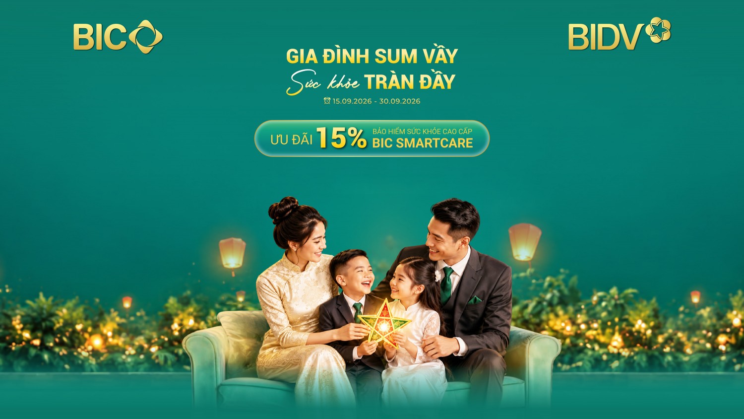 Mừng Tết Đoàn viên, BIC ưu đãi 15% phí bảo hiểm sức khỏe cao cấp BIC SmartCare