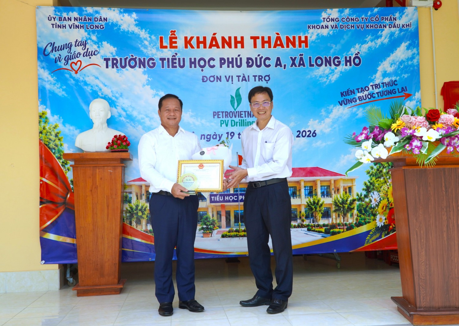 PV Drilling đồng hành xây dựng cơ sở vật chất Trường Tiểu học Phú Đức A, tỉnh Vĩnh Long