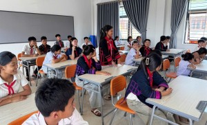 [VIDEO] Ngôi trường được hoàn thành sớm cùng không gian giáo dục STEM hiện đại nơi vùng biên