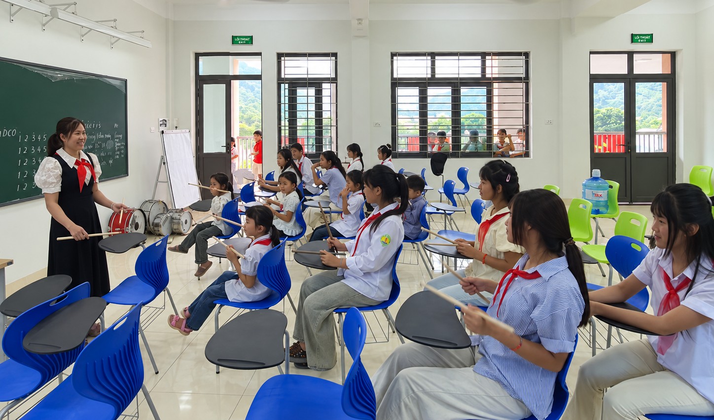 "Ngôi trường hạnh phúc" nơi cuối trời Tây Bắc