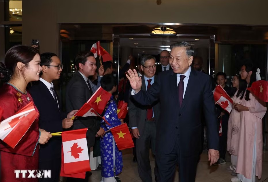 Tổng Bí thư, Chủ tịch nước Tô Lâm bắt đầu chuyến thăm cấp Nhà nước tới Canada