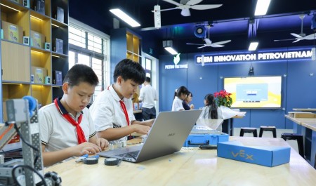 [Chùm ảnh] Trường PETROVIETNAM - Phong Thổ: Không gian sáng tạo mới sẵn sàng chào đón học sinh